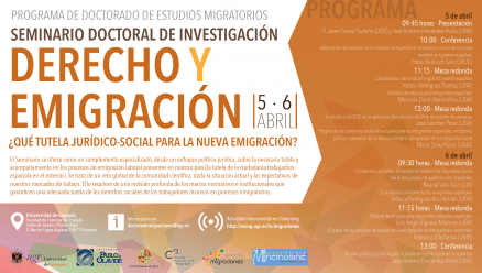 Cartel Derecho y Emigracion